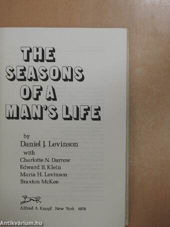 The seasons of a man's life