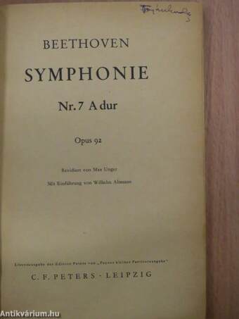 Symphonie Nr. 7 A dur Opus 92