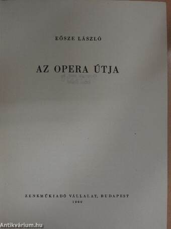 Az opera útja