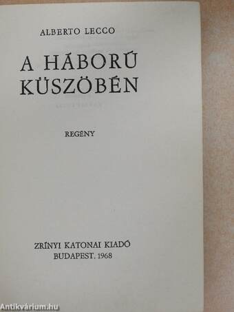 A háború küszöbén