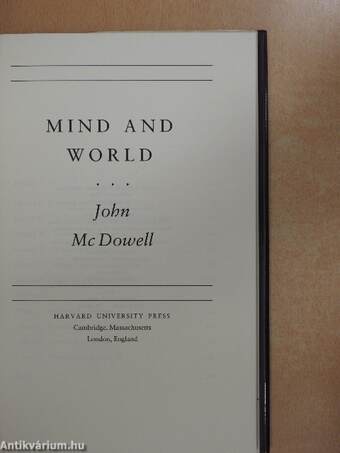 Mind and World