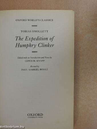 The Expedition of Humphry Clinker