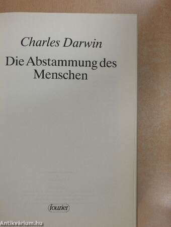 Die Abstammung des Menschen