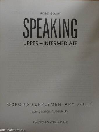 Speaking - Upper-Intermediate