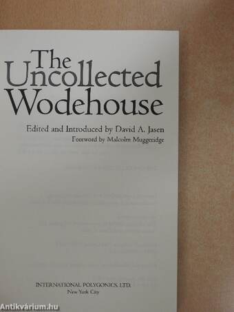 The Uncollected Wodehouse