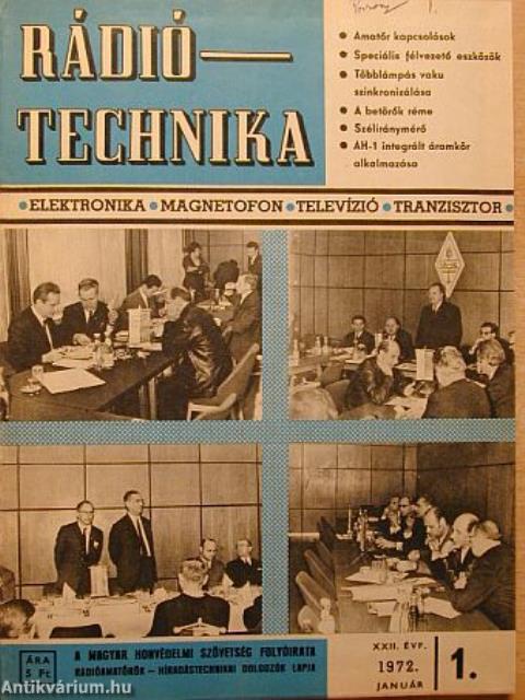 Rádiótechnika 1972. január-december