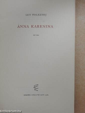 Anna Karenina I-II.