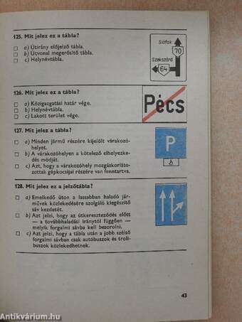 Gyakorló feladatok a közlekedési ismeretek tanulásához