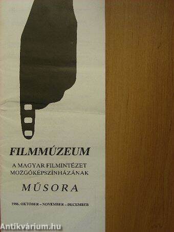 Filmmúzeum 1986. október-november-december