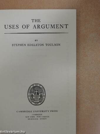 The Uses of Argument