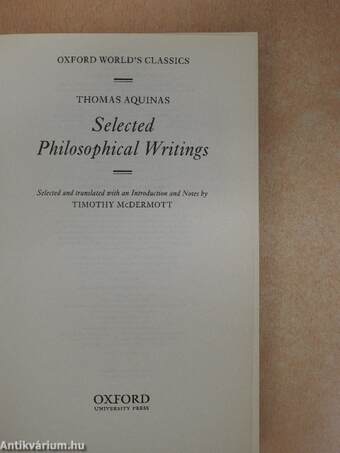 Selected Philosophical Writings