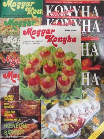 Magyar Konyha 1980., 1983., 1993., 1997-1998. (vegyes számok) (10 db)