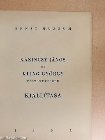 Kazinczy János és Kling György festőművészek kiállítása