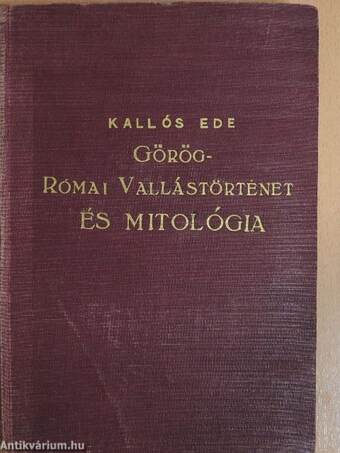 Görög-Római vallástörténet és mitológia