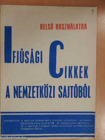 Ifjúsági cikkek a nemzetközi sajtóból 1981. április