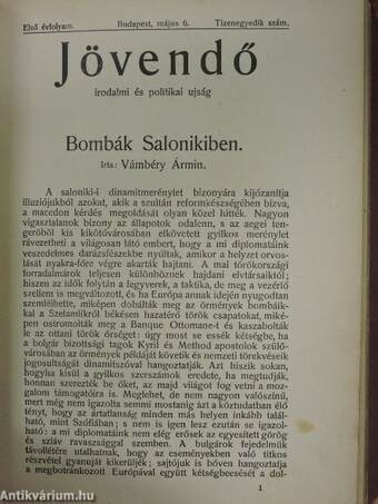 Jövendő 1903. április 26. - május 10.