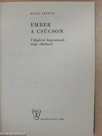 Ember a csúcson