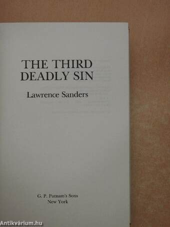 The Third Deadly Sin