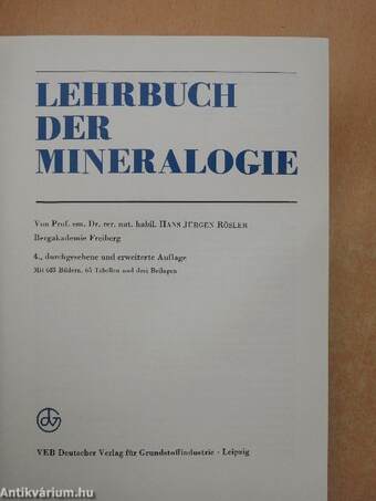 Lehrbuch der Mineralogie