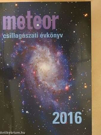 Meteor csillagászati évkönyv 2016