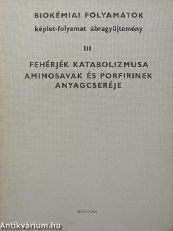 Fehérjék katabolizmusa, aminosavak és porfirinek anyagcseréje