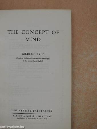 The Concept of Mind