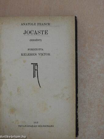 Jocaste/Háborus novellák/A kárpáti vihar/Margit/Rembrandt van Ryn