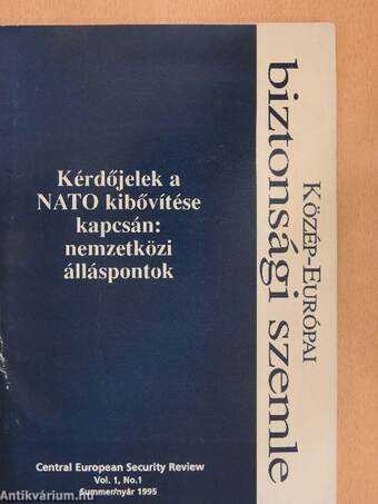 Közép-Európai biztonsági szemle 1995. nyár