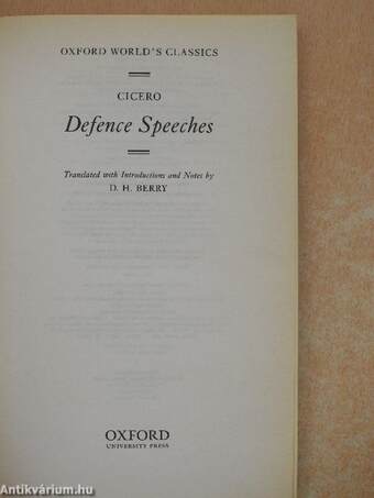 Defence Speeches