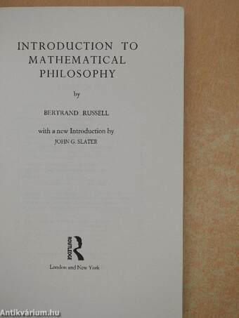 Introduction to Mathematical Philosophy