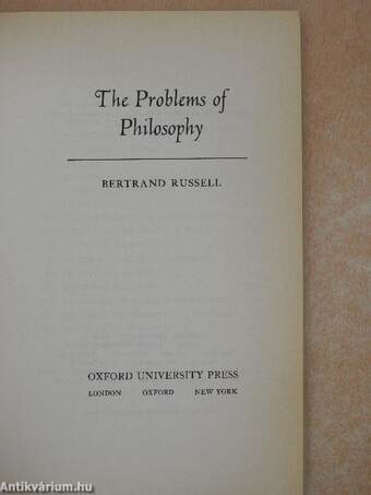 The Problems of Philosophy