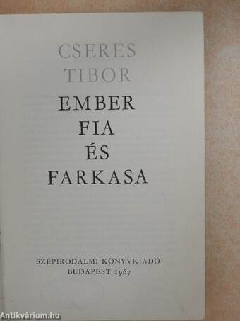 Ember fia és farkasa