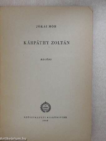 Kárpáthy Zoltán I-II.