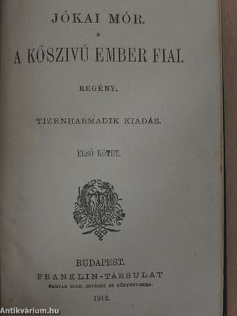 A kőszivű ember fiai I-III.