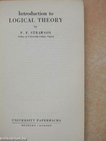 Introduction to Logical Theory