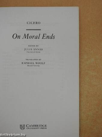 On Moral Ends