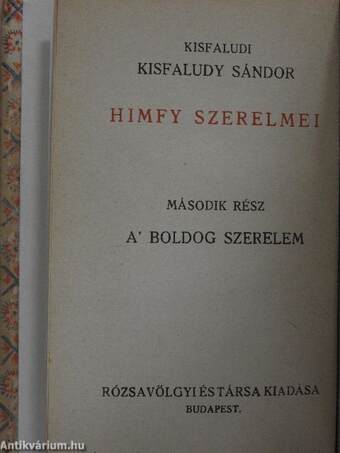 Himfy szerelmei I-II.