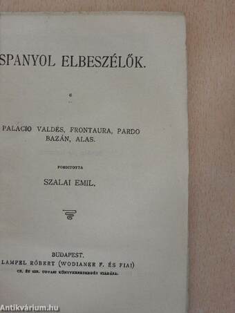 Spanyol elbeszélők