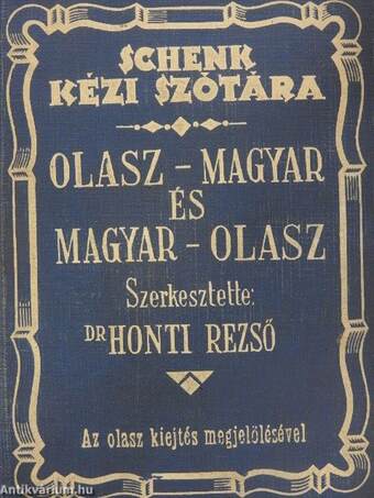 Magyar-olasz és olasz-magyar kéziszótár I-II.