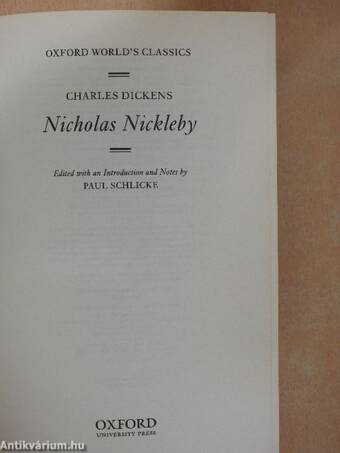 Nicholas Nickleby