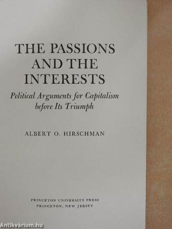 The Passions and the Interests