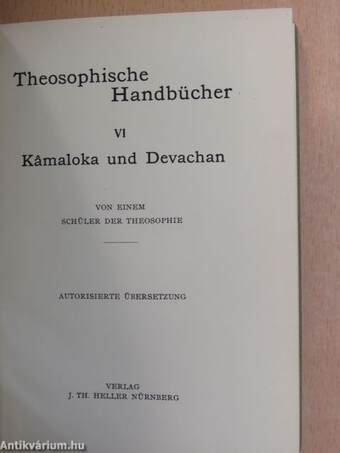 Theosophische Handbücher VI.