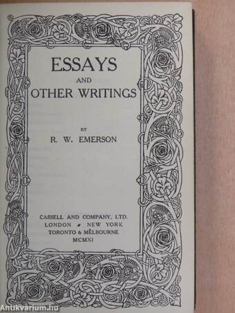 Essays and other writings