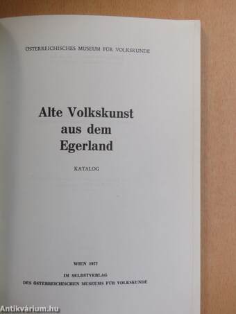 Alte Volkskunst aus dem Egerland