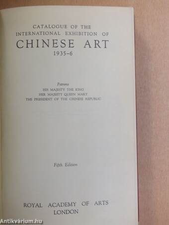 Catalogue of the International Exhibition of Chinese Art 1935-6/International Exhibition of Chinese Art 1935-6