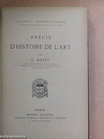 Précis d'Histoire de l'Art