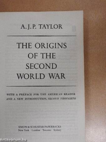 The Origins of the Second World War