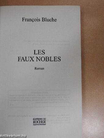 Les faux nobles