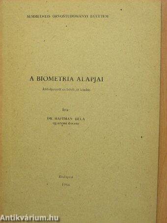 A biometria alapjai