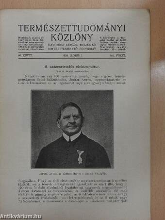 Természettudományi Közlöny 1928. június 1.